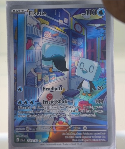 2023 Pokemon TCG SV02: Paldea Evolved #205/193 Eiscue Illustration Rare — front