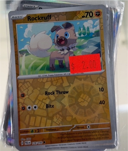 2023 Pokémon Paldea Evolved #116 Rockruff — front