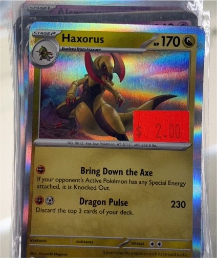 2024 Pokemon TCG Shrouded Fable #46 Haxorus — front