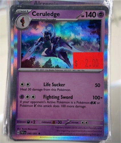 2024 Pokémon #040 Ceruledge — front