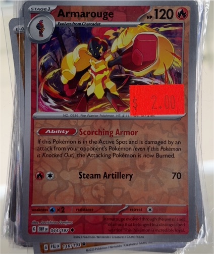 2023 Pokémon SV03: Obsidian Flames #44 Armarouge — front