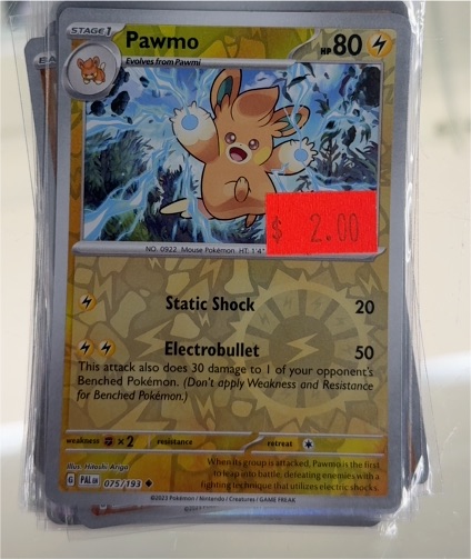 2023 Pokémon SV02: Paldea Evolved #075 Pawmo — front