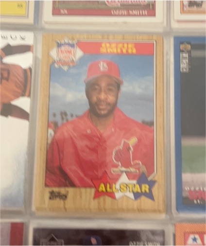 1987 Topps #598 Ozzie Smith — front