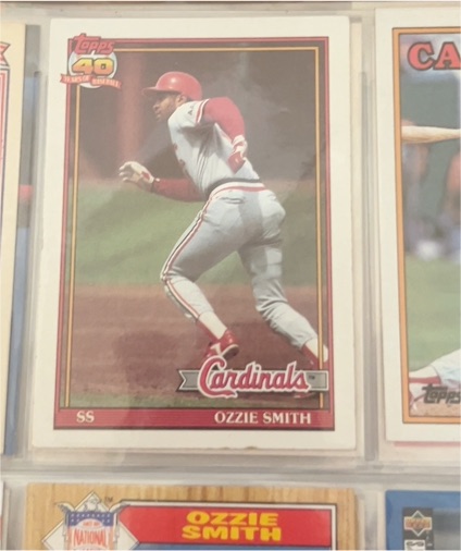 1991 Topps #130 Ozzie Smith — front