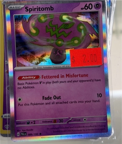 2023 Pokémon Paldea Evolved #089 Spiritomb — front