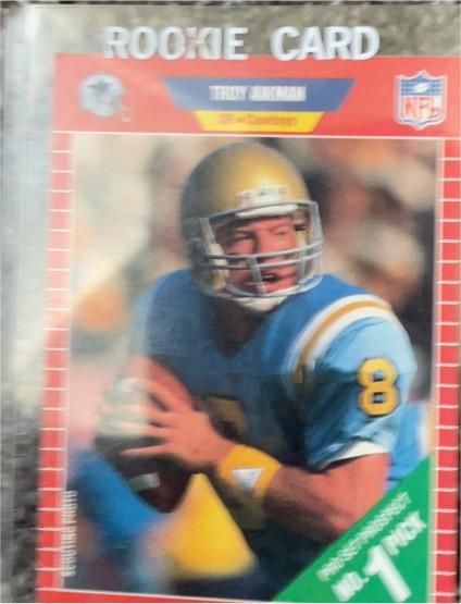 1989 Pro Set #490 Troy Aikman — front