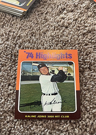 1975 Topps #4 Al Kaline '74 Highlights — front