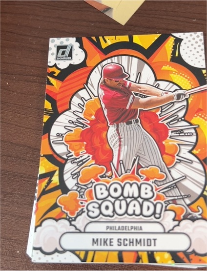 2025 Donruss #20 Mike Schmidt Bomb Squad — front