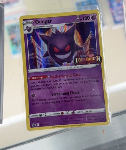 2022 Pokémon SWSH241 Gengar Lost Origin Prerelease Promo — front