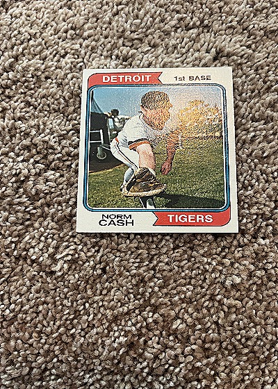 1974 Topps #367 Norm Cash — front