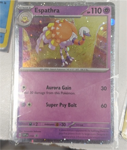2023 Pokémon Scarlet & Violet Black Star Promo #010 Espathra — front