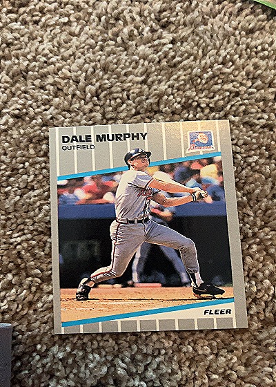 1989 Fleer #596 Dale Murphy — front