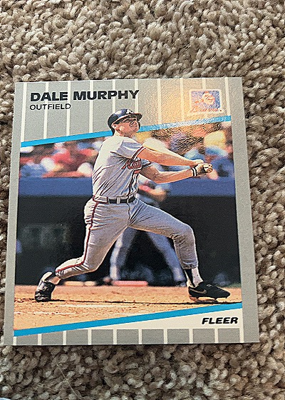 1989 Fleer #596 Dale Murphy — front