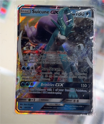 2018 Pokémon Lost Thunder #60/214 Suicune GX — front
