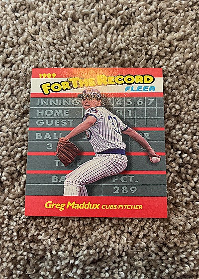 1989 Fleer For The Record #5 Greg Maddux — front