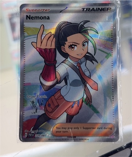 2023 Pokémon TCG Scarlet & Violet Paldean Fates #229 Nemona — front