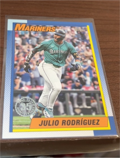 2025 Topps Series 1 #T90-42 Julio Rodríguez Seattle Mariners — front