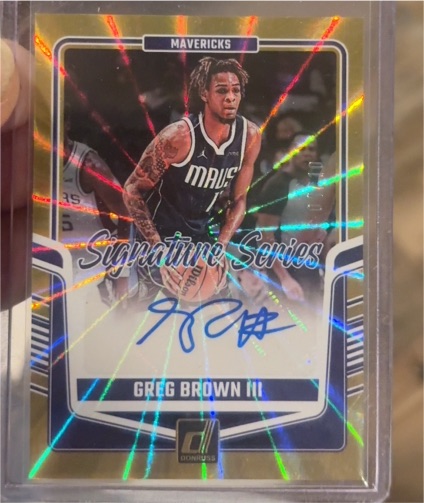 2024-25 Donruss Signature Series #SS-GB3 Greg Brown III — front