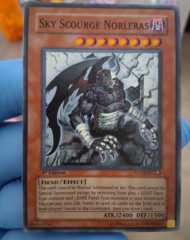 Yu-Gi-Oh! 2004 FOTB-EN022 Sky Scourge Norleras — front