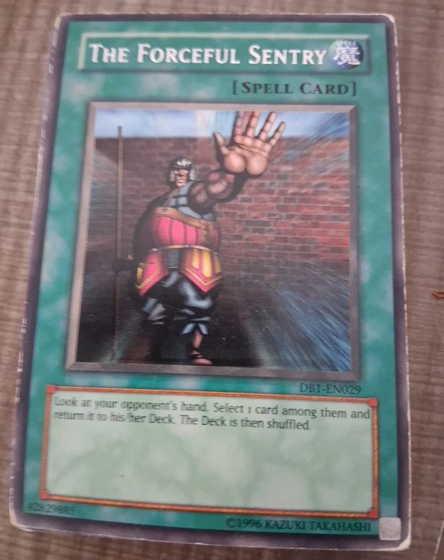 Yu-Gi-Oh! DB1-EN029 The Forceful Sentry — front