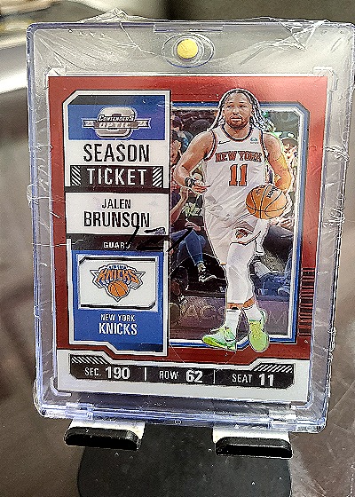 2023-24 Panini Contenders Season Ticket #11 Jalen Brunson — front