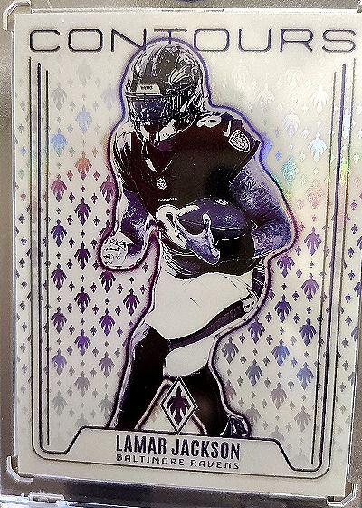 2024 Panini Phoenix Contours #CON-LJN Lamar Jackson — front