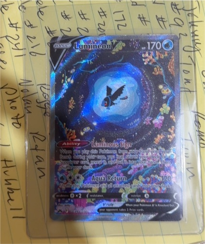 2023 Pokemon Crown Zenith GG39 Lumineon V — front