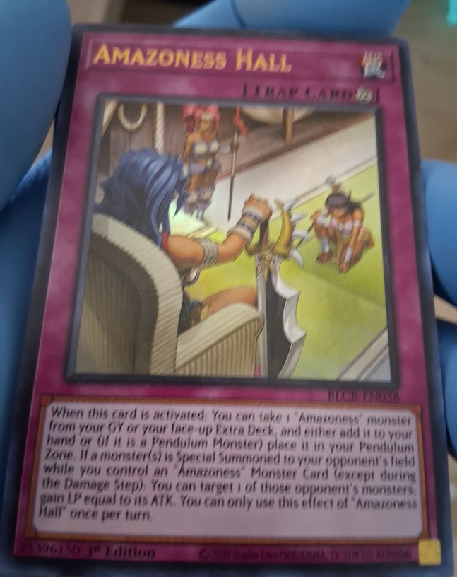 Yu-Gi-Oh! Battles of Legend: Crystal Revenge #BLCR-EN038 Amazoness Hall — front