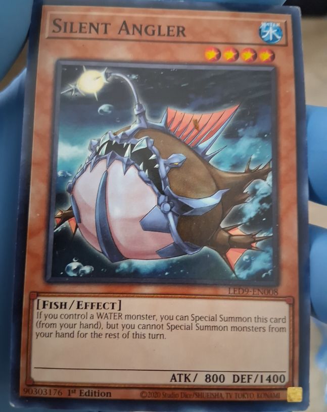 2020 Yu-Gi-Oh! LED9-EN008 Silent Angler — front