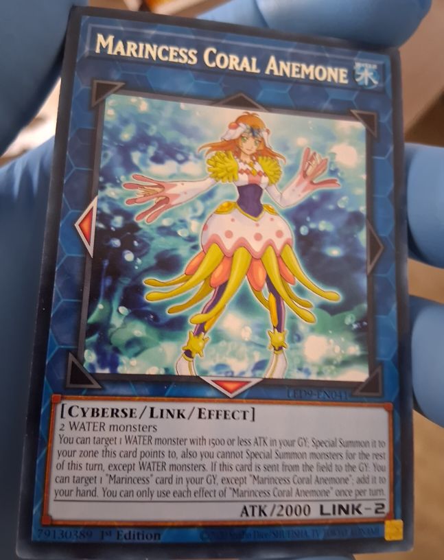 2020 Yu-Gi-Oh! LED9-EN041 Marincess Coral Anemone — front