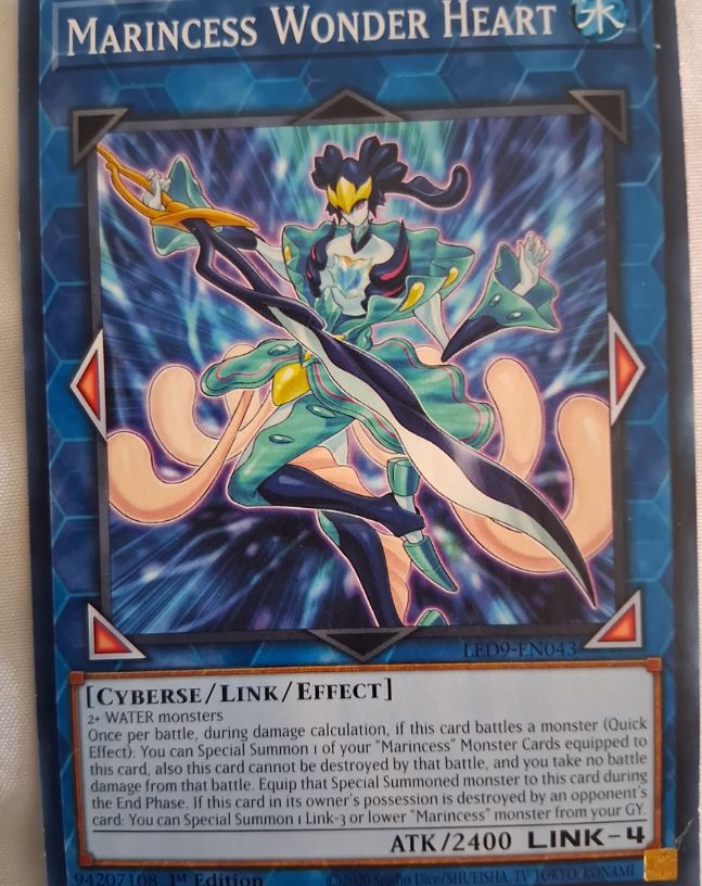Yu-Gi-Oh! 2020 LED9-EN043 Marincess Wonder Heart — front