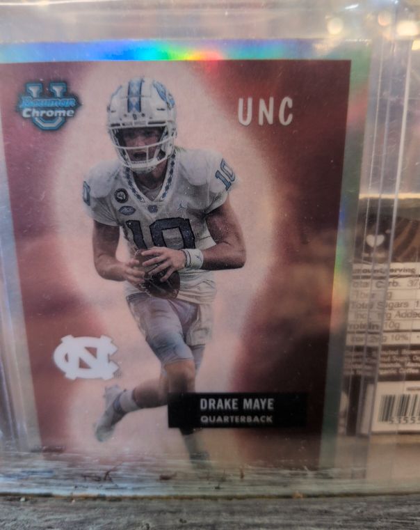 2023 Bowman Chrome University #55BF-17 Drake Maye — front