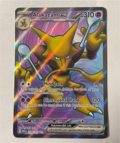 2023 Pokémon Scarlet & Violet 151 #188 Alakazam ex — front