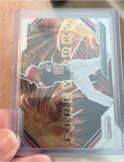 2024 Panini Prizm Fireworks #James Wood — front