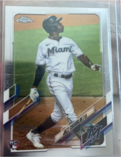 2021 Topps Chrome #144 Jazz Chisholm — front