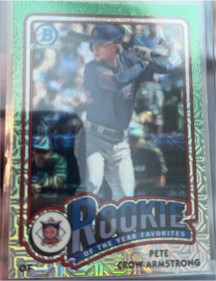 2024 Bowman Chrome #ROY-13 Pete Crow-Armstrong Rookie of the Year Favorites Mojo — front
