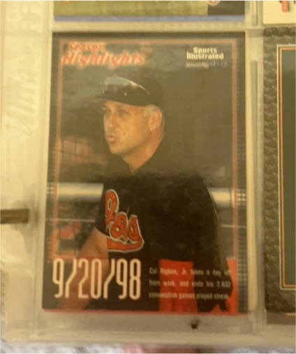 1999 Fleer Sports Illustrated #34 Cal Ripken Jr. — front