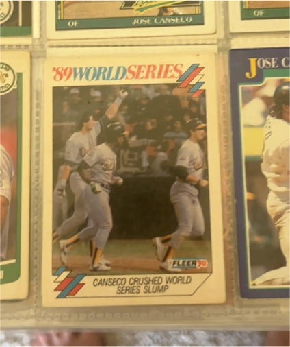 1990 Fleer '89 World Series #5 Jose Canseco — front