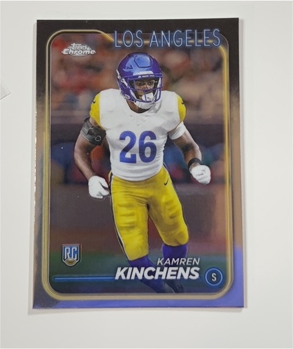 2024 Topps Chrome #282 Kamren Kinchens Rookie Card Los Angeles Rams — front
