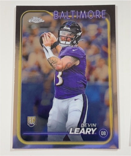 2024 Topps Chrome #248 Devin Leary Rookie — front