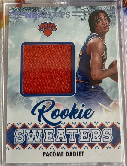 2024-25 Panini NBA Hoops Rookie Sweaters #RSW-PAC Pacôme Dadiet — front