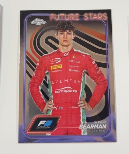 2024 Topps Chrome Formula 1 #21 Oliver Bearman Future Stars — front