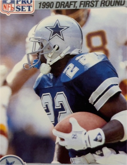 1990 Pro Set #685 Emmitt Smith Dallas Cowboys — front