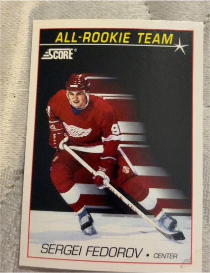 1991-92 Score American #352 Sergei Fedorov — front