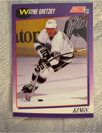 1991-92 Score #100 Wayne Gretzky Los Angeles Kings — front
