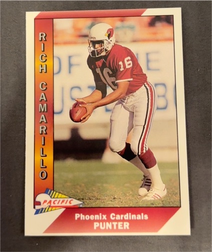 1991 Pacific Football #401 Rich Camarillo — front