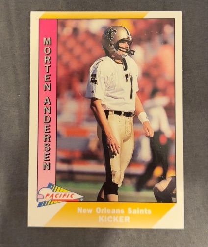 1991 Pacific #321 Morten Andersen — front
