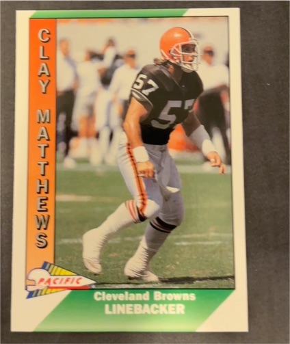 1991 Pacific #82 Clay Matthews — front