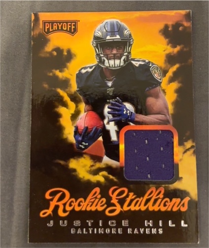 2019 Panini Playoff Rookie Stallions #30 Justice Hill — front