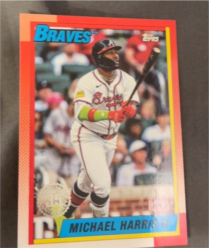 2025 Topps Series 2 1990 35th Anniversary #90B2-41 Michael Harris II — front